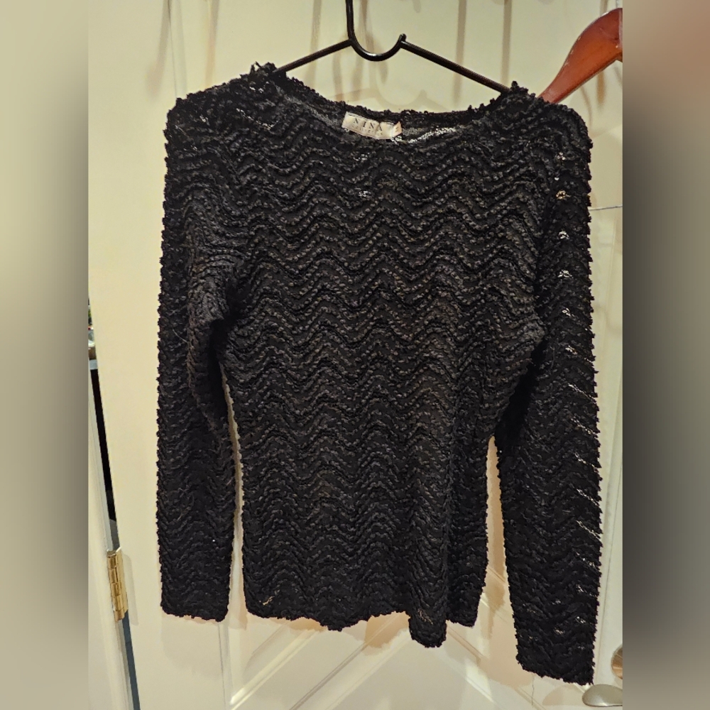 Zig zag pleats top